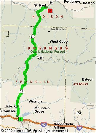 Arkansas Pig Trail Map Motorcycle Tourer's Forum