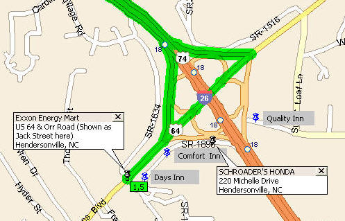 Click here for map of Asheville Start/End
