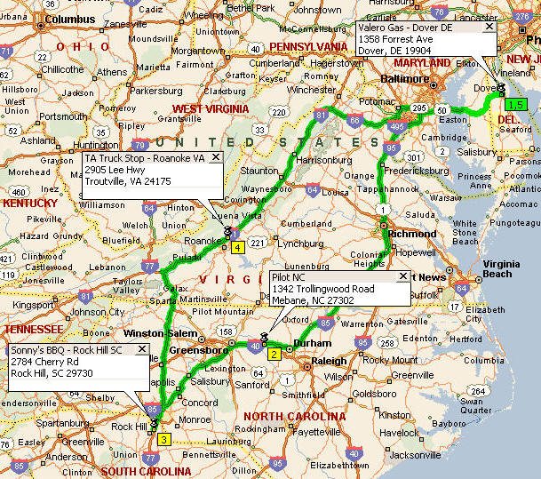 Click here for Dover Route Map