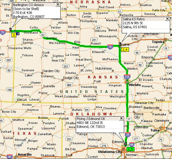 Click here for Edmond Route Map