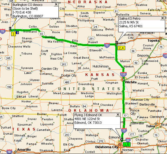 Click here for Edmond Route Map