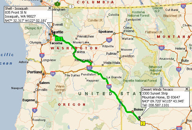 Click here for Issaquah Route Map