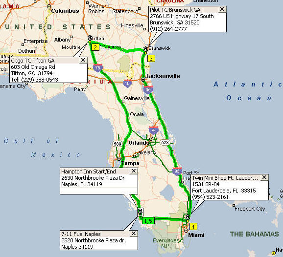 Click here for Naples Route Map