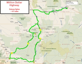 Million Dollar Highway - Delores Option 417 miles