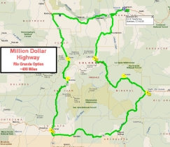 Million Dollar Highway - Rio Grande Option 400 miles