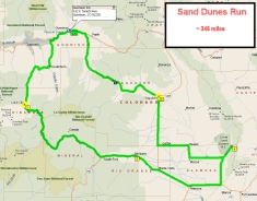 Sand Dunes Run 345 miles