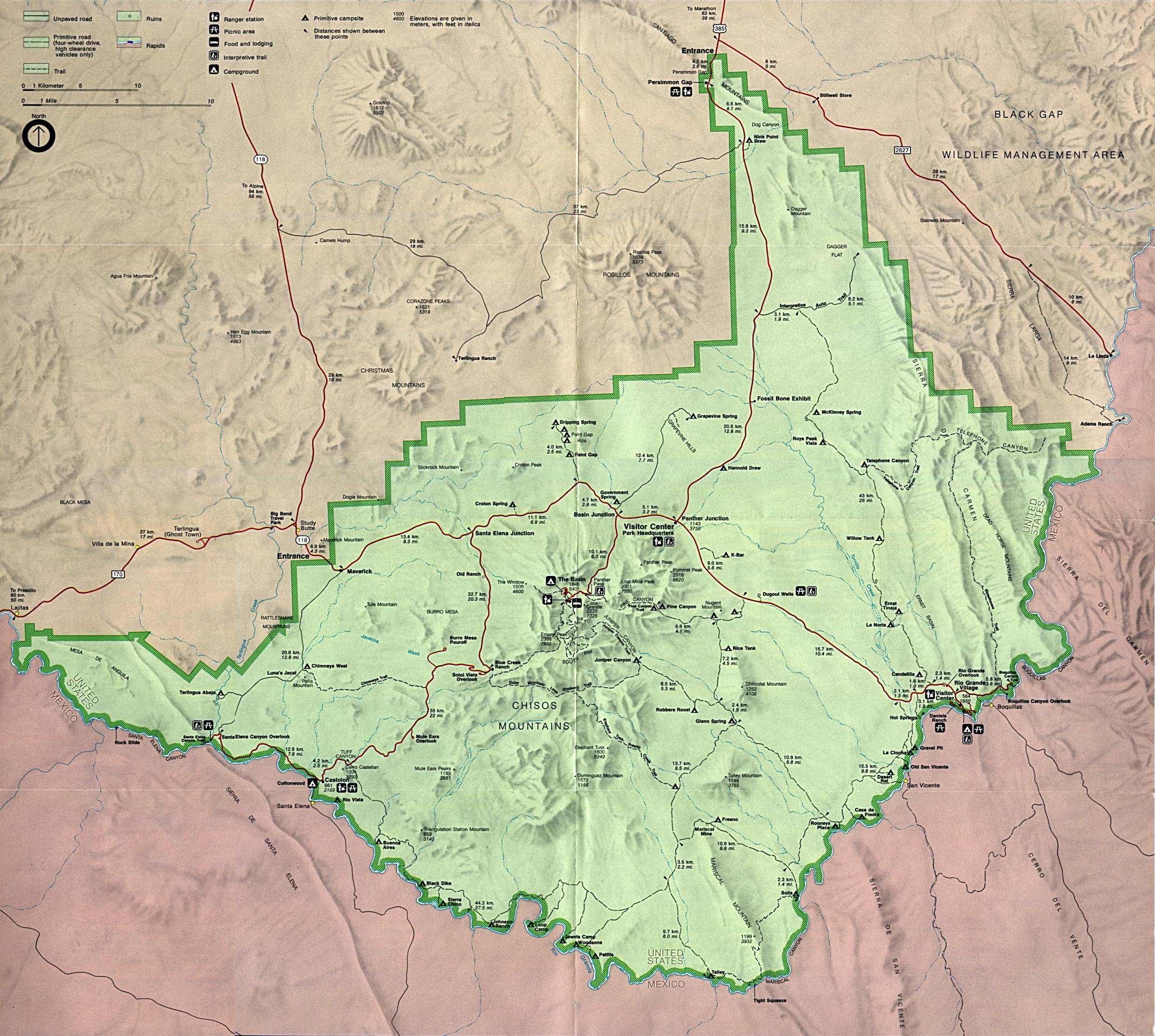 Big Bend Map